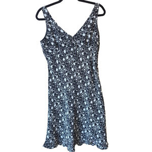 Vintage Express Babydoll Dress Womens 9/10 M Floral Mini Y2K Fairy Cottagecore